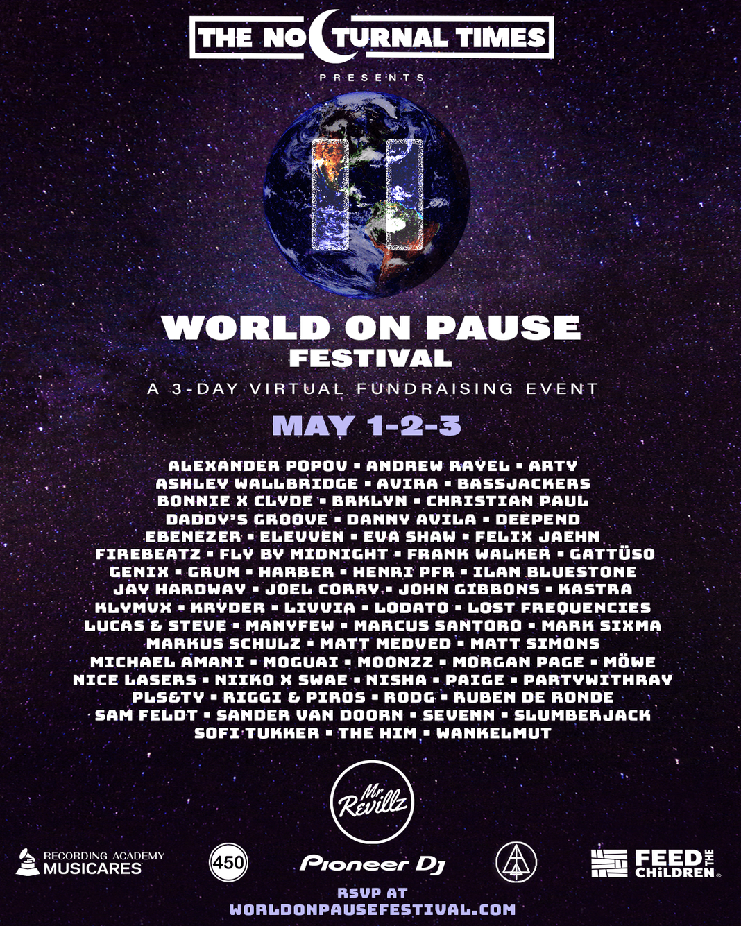 JOIN LOST FREQUENCIES, SOFI TUKKER, MARKUS SCHULZ AND MORE FOR 3 DAY VIRTUAL FESTIVAL "WORLD ON PAUSE"