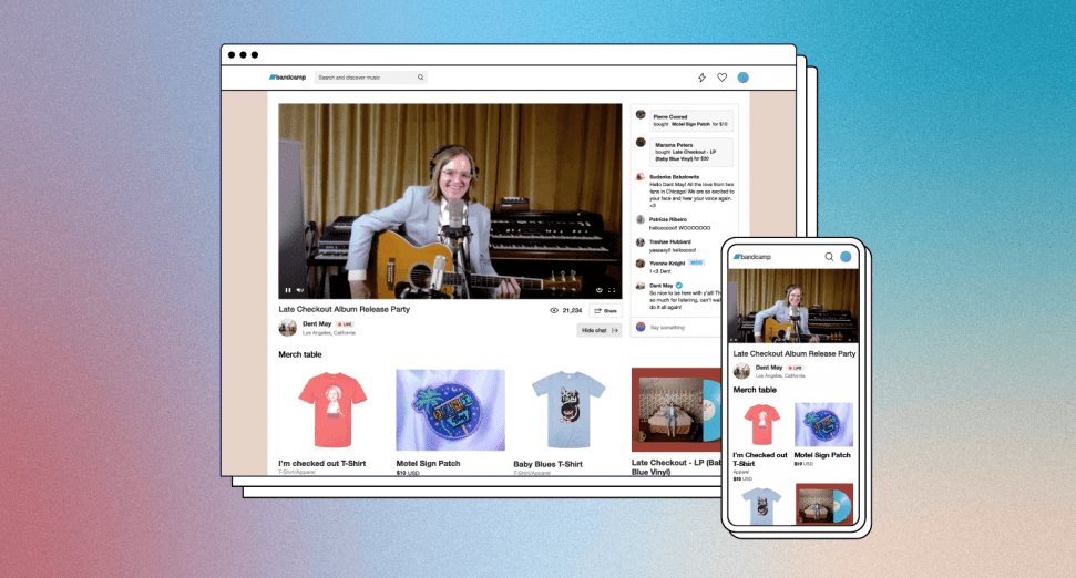 Bandcamp launches new livestreaming platform for gigs and events