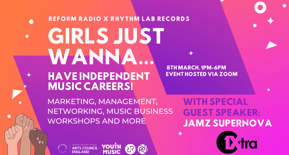 Rhythm Lab Records and Reform Radio announce International Women’s Day Zoom event for up-and-comers in music industry
