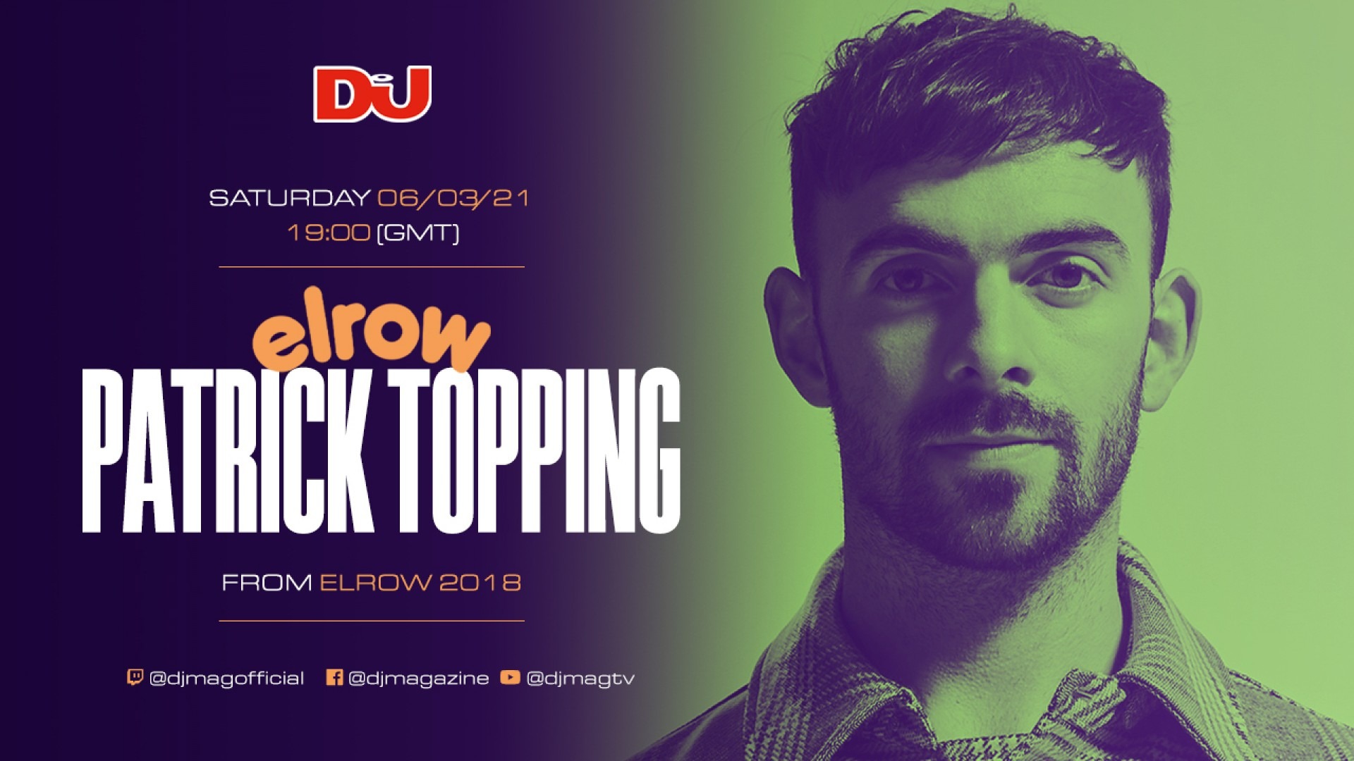 Watch Patrick Topping's set from Elrow 2018, This Saturday