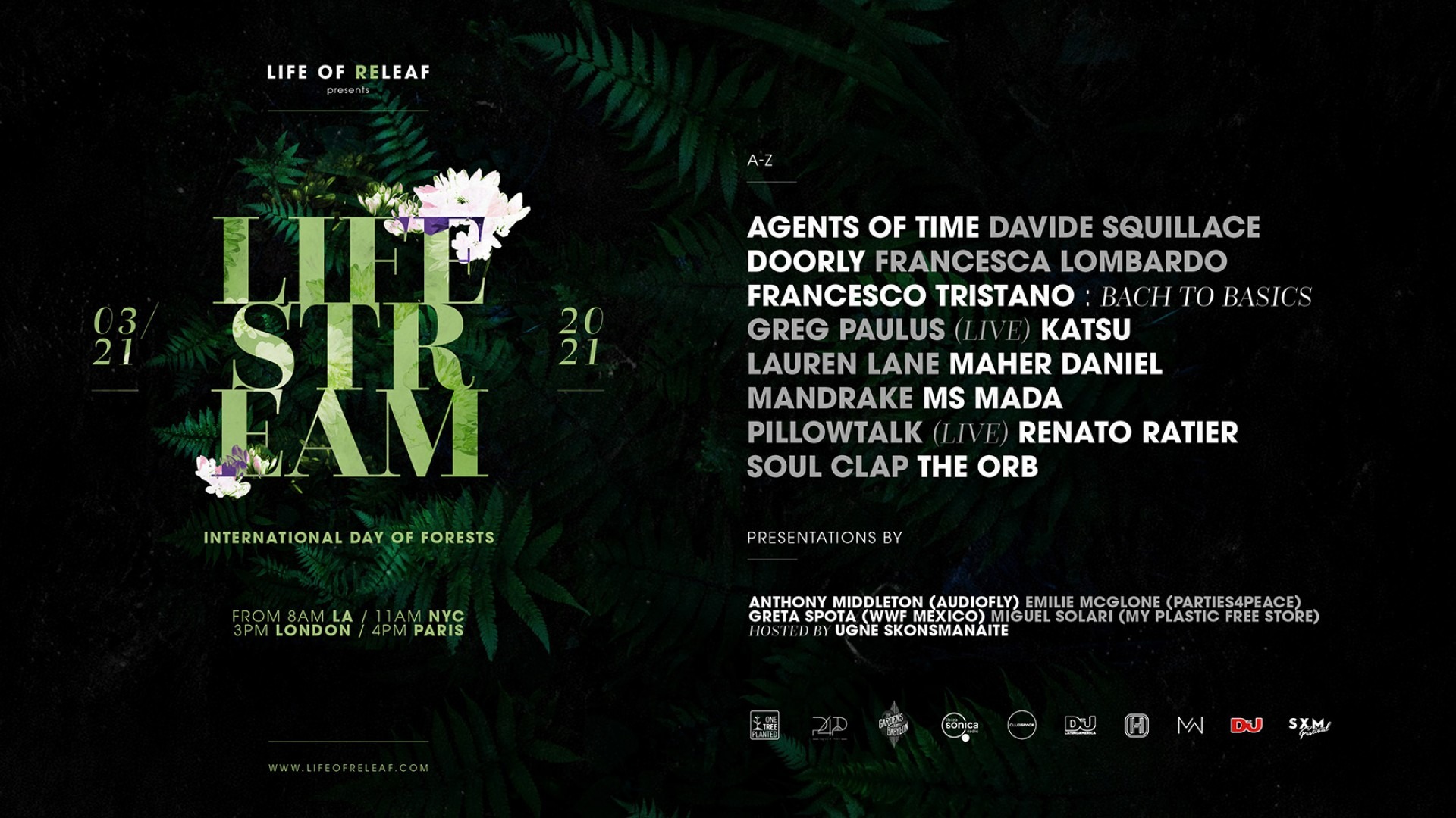 DJ Mag is supporting LIFE OF RELEAF with a 16-hour live stream on International Day Of Forests