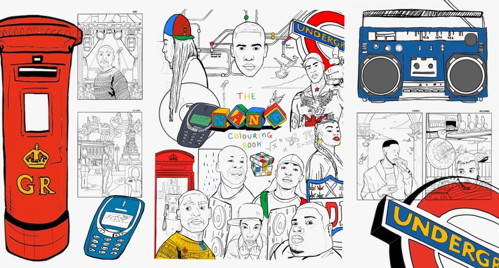 The first grime colouring book is being released this month