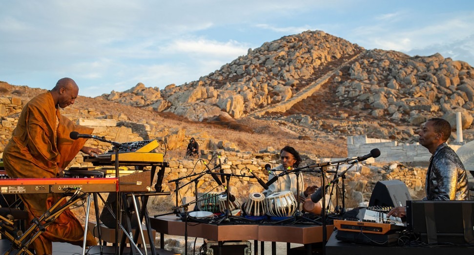Watch Jeff Mills play an improvised live set among ancient ruins on Greek island of Delos