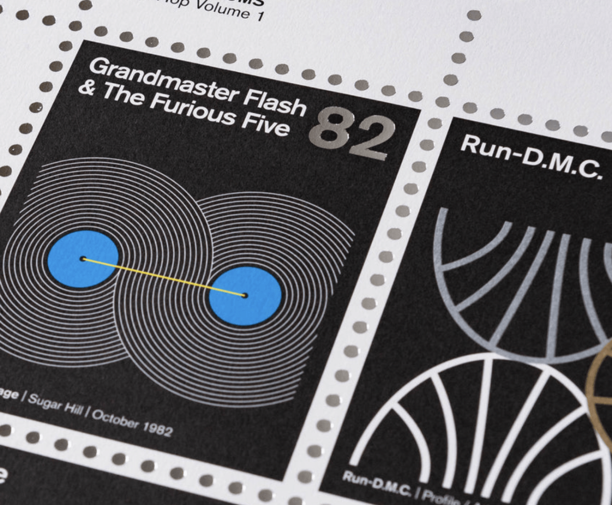 Classic hip-hop albums celebrated on new stamp card-style print