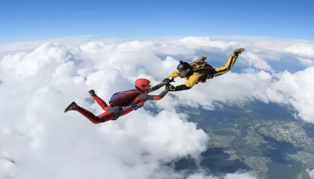 There’s a skydiving techno festival happening this month