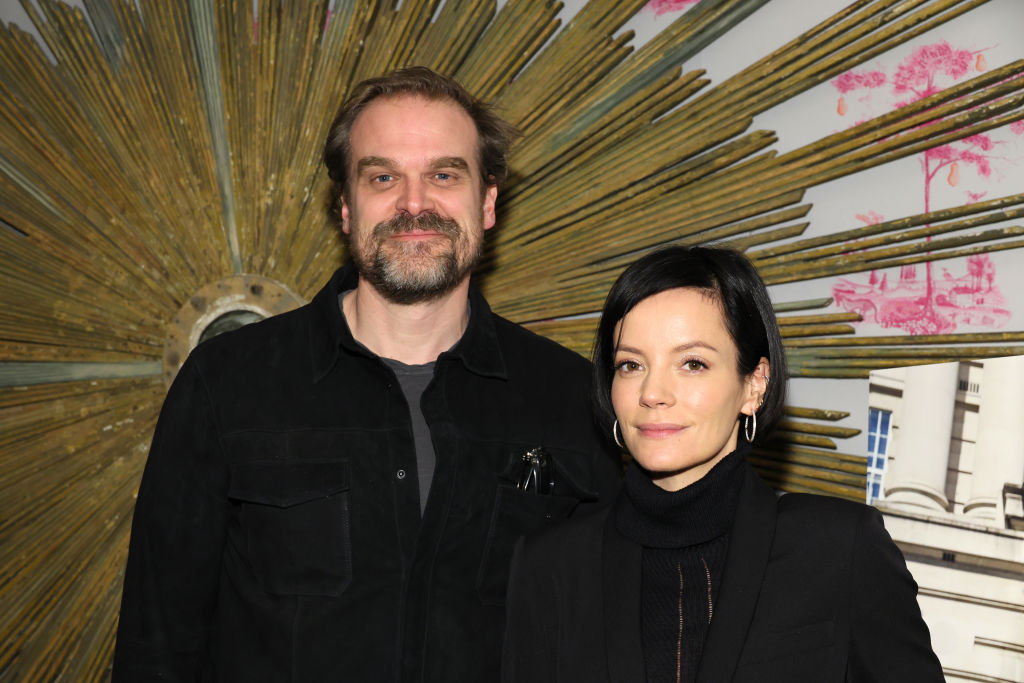 David Harbour and Lily Allen