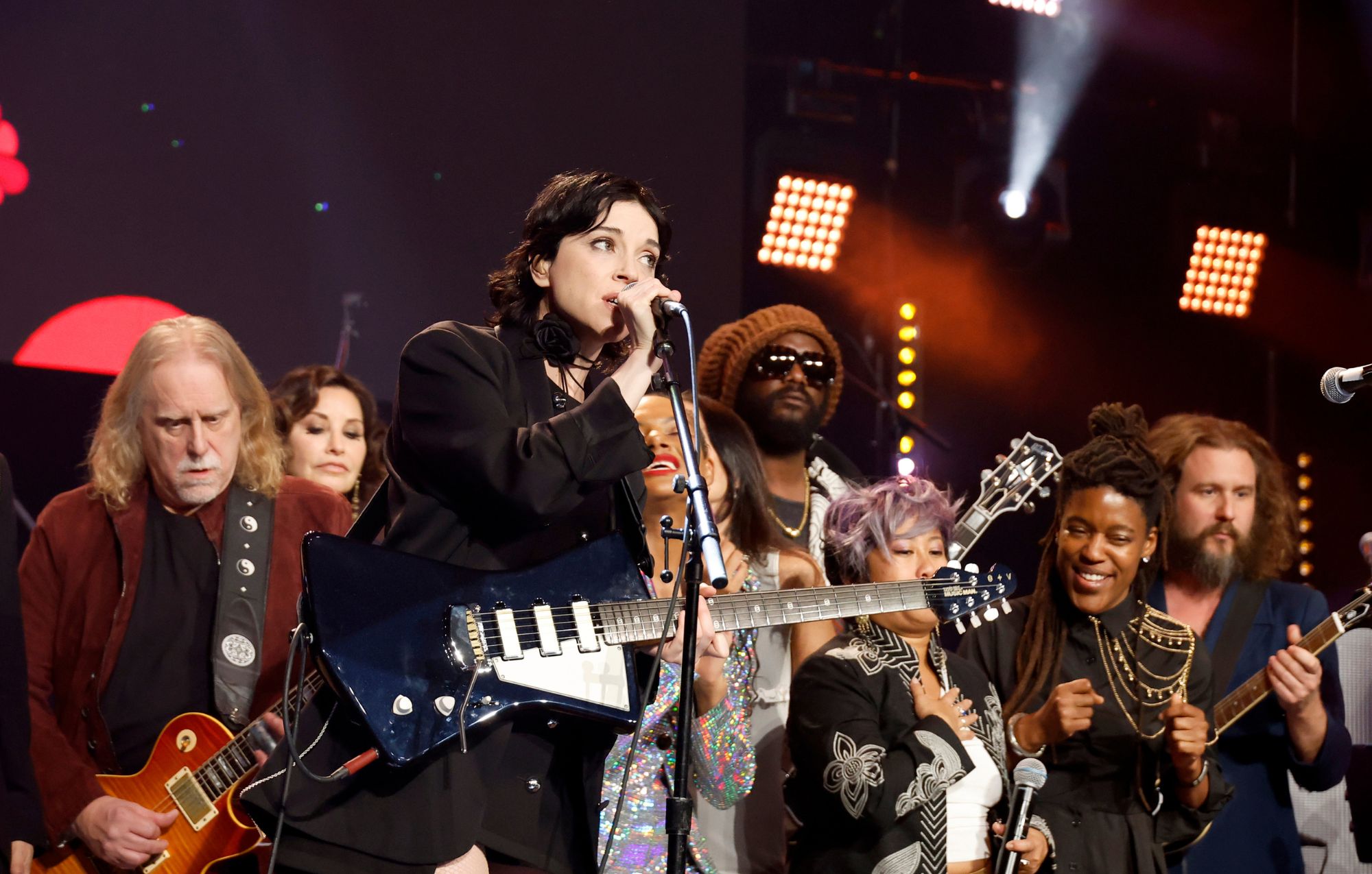 Watch St. Vincent cover David Bowie’s ‘Young Americans’ at Love Rocks gig