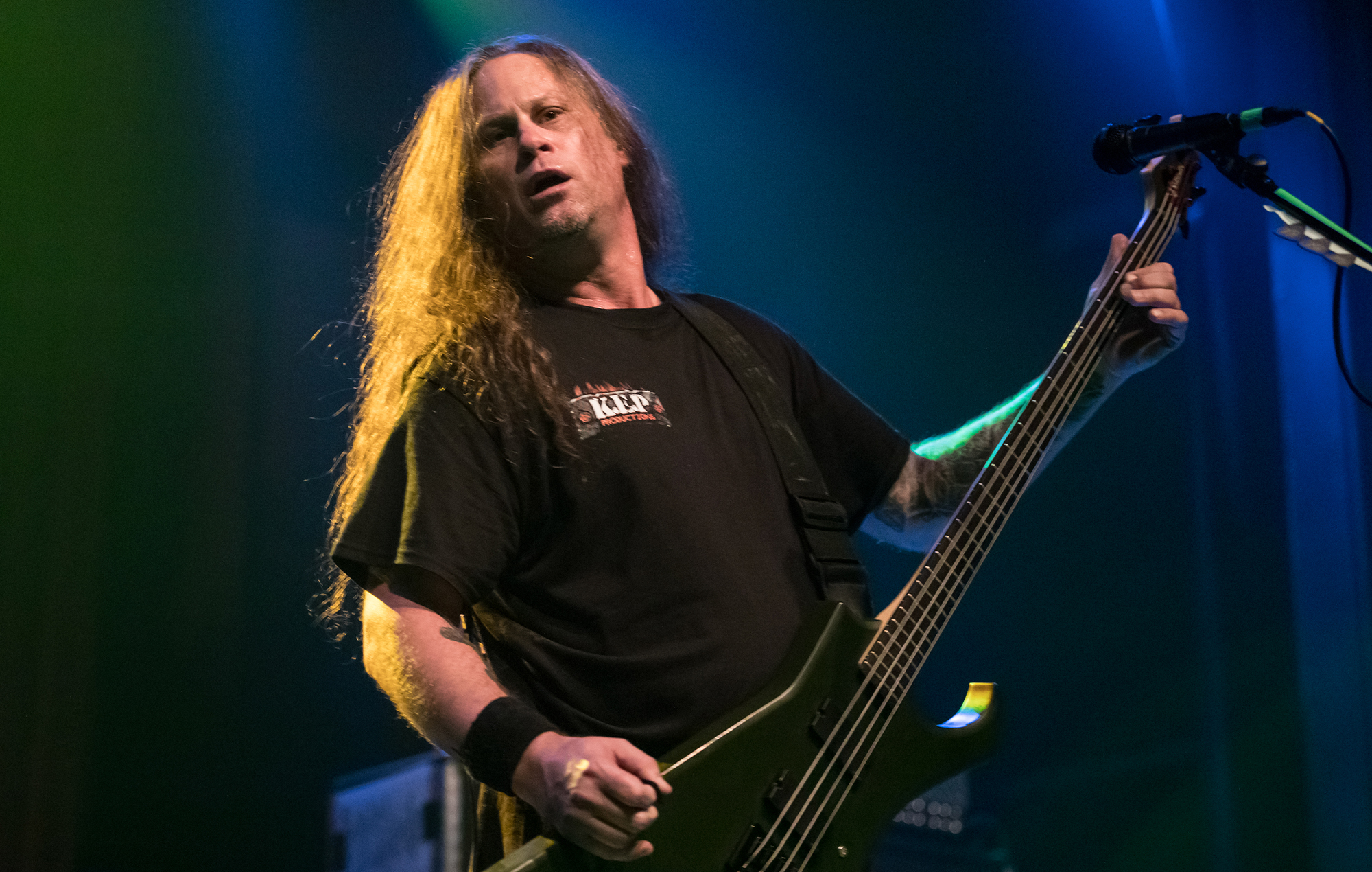 Steve Tucker of Morbid Angel. Credit: Miikka Skaffari via Getty Images