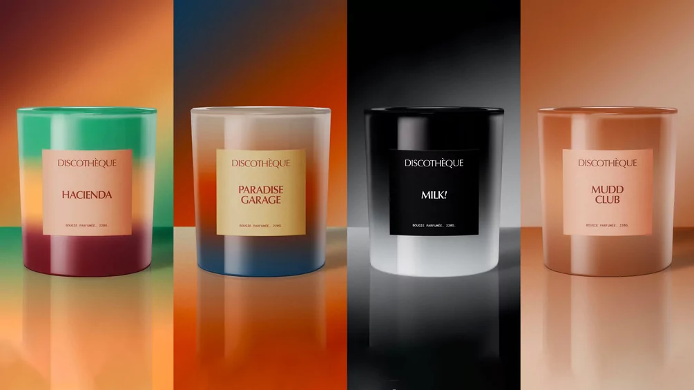 These scented candles are inspired by iconic nightclubs