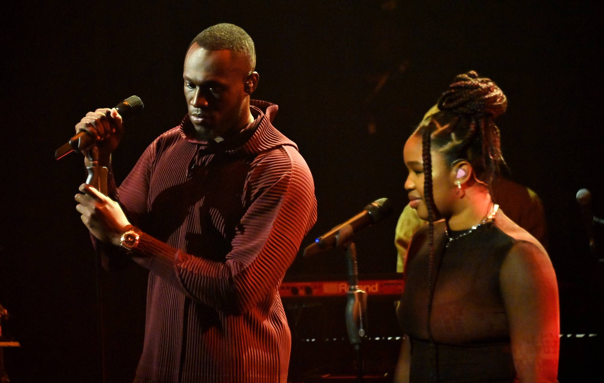 Stormzy makes surprise appearance on stage at Debbie gig in London