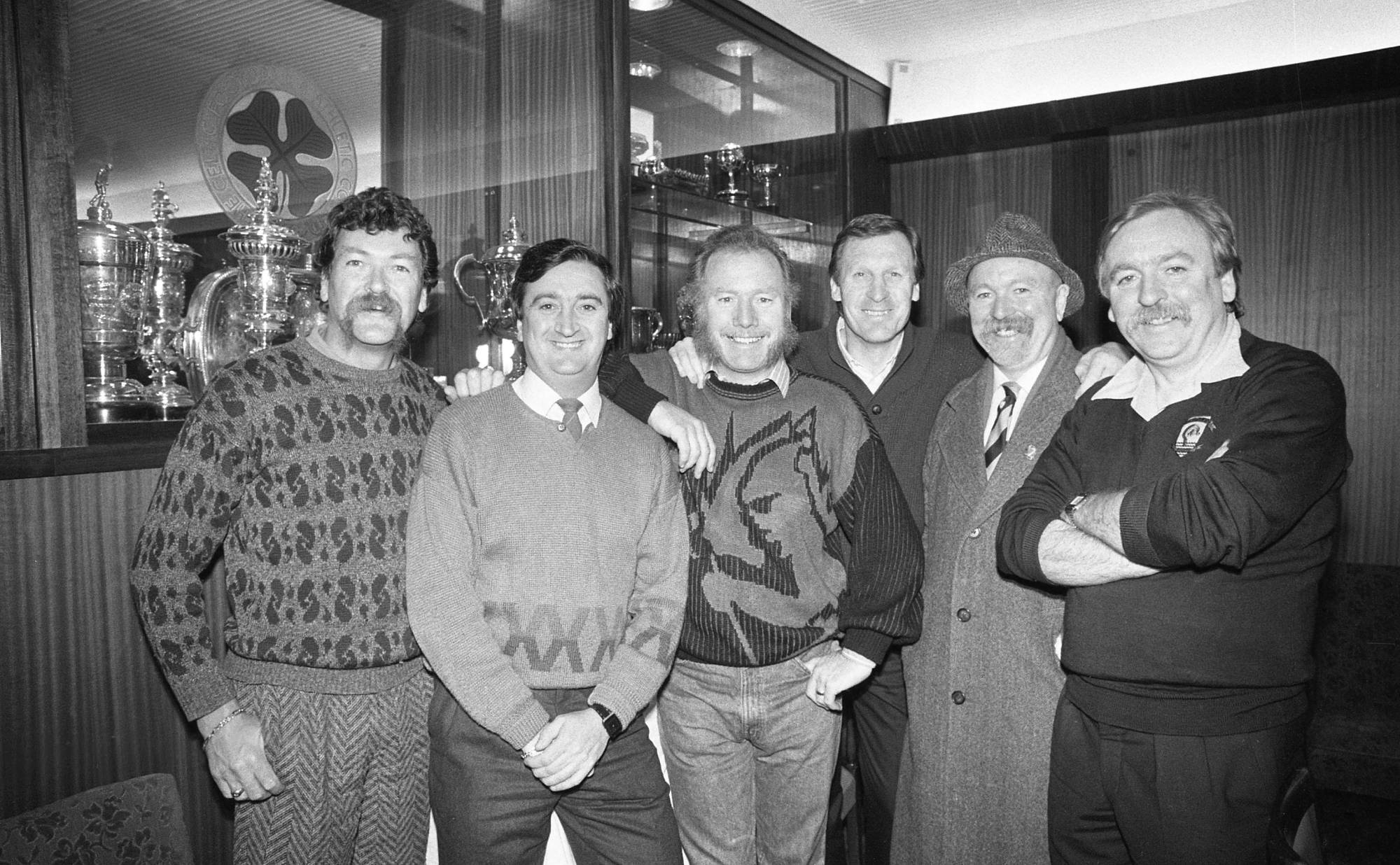 The Wolfe Tones at Celtic Park Stadium in Glasgow, circa March 1988 (Photo by Independent News and Media/Getty Images).