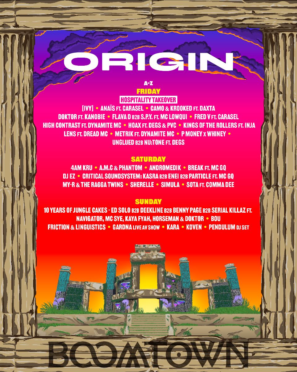 Boomtown 2024 Origin lineup